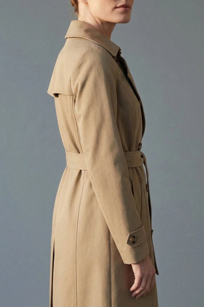Carletta – Faux fur-lined trench – Double-breasted winter coat — variant_front