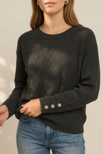 Relaxed-Fit Knit Sweater - Charlotta — variant_front