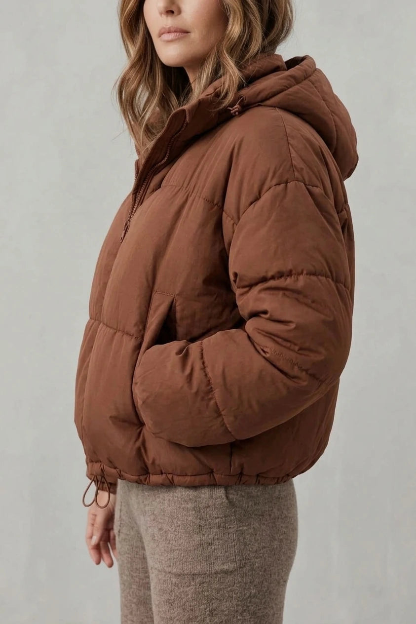 Savillonne – Quilted comfort – Cropped puffer jacket — variant_front