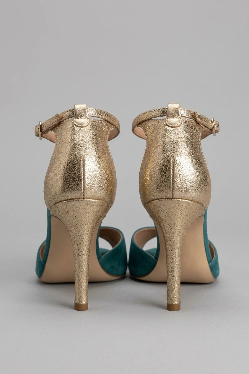 Women's Peep-Toe Ankle Strap Heels with Stiletto Heel — shoe_back.webp