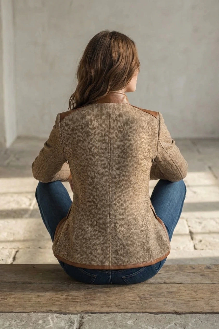 Brienne – Vintage Trim Detail – Tweed Jacket — variant_front