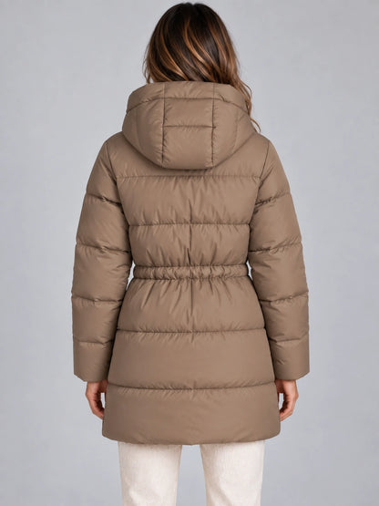 Women’s Hooded Puffer Jacket – Drawstring Waist Quilted Winter Coat — gallery_02.webp