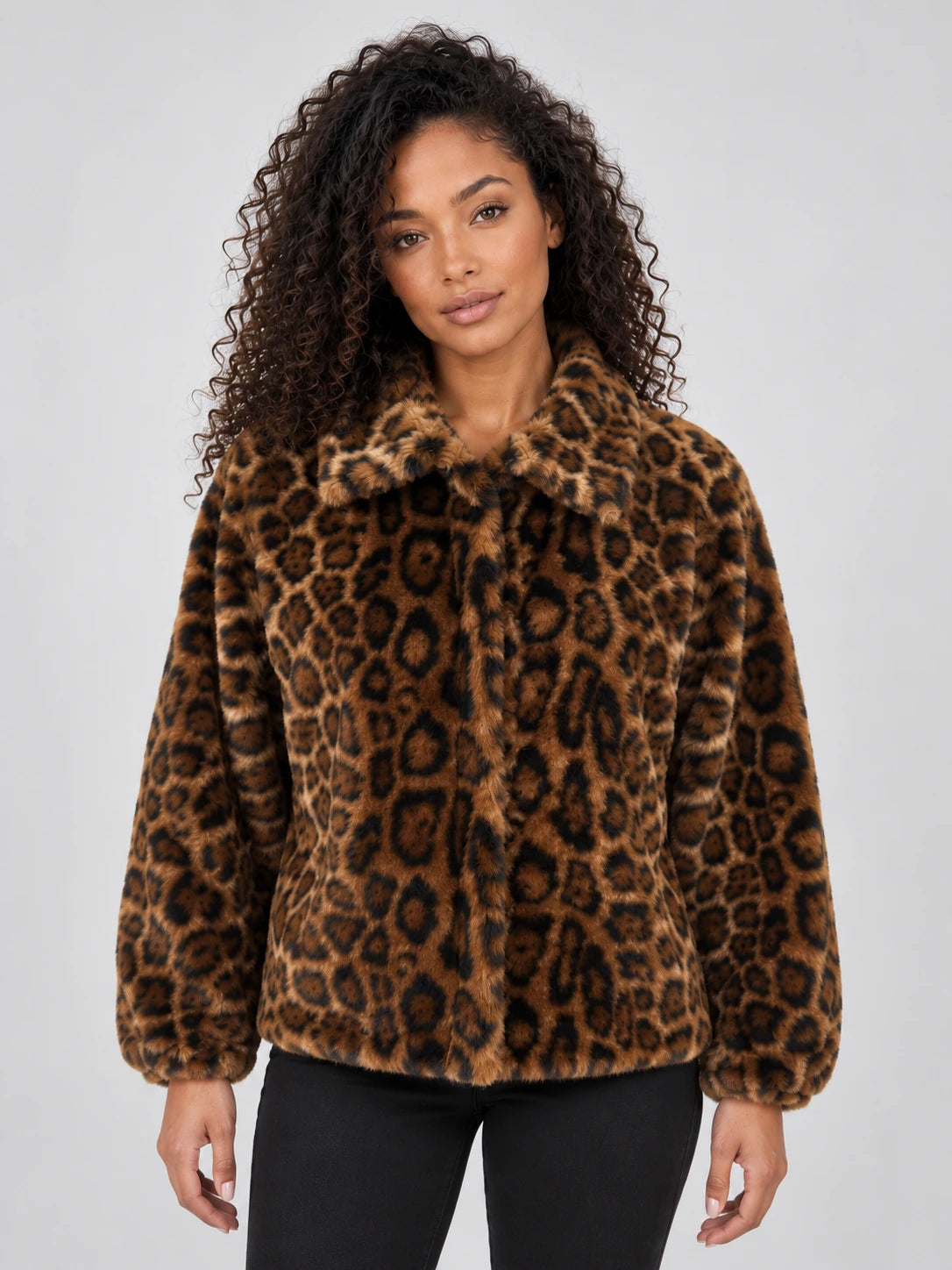 Women’s Leopard Print Faux Fur Jacket – Soft Plush Winter Coat — gallery_01.webp