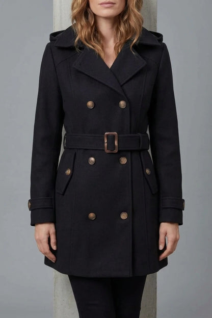 Solivane – Tailored elegance – Hooded trench coat — variant_front