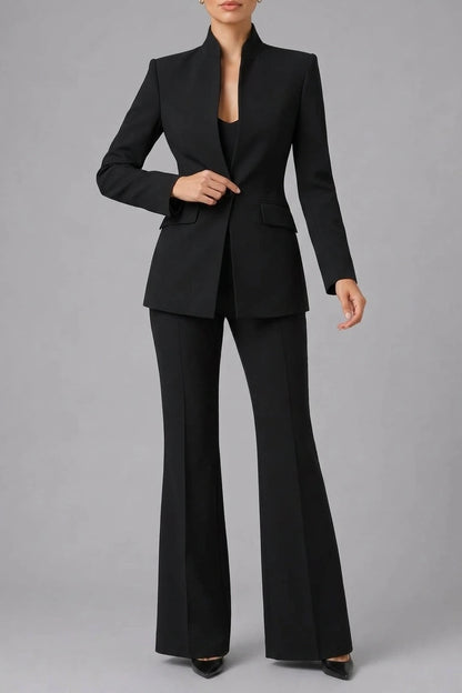 Women’s Tailored Blazer & Trouser Suit Set – Smart Formal Co-Ord — variant_front