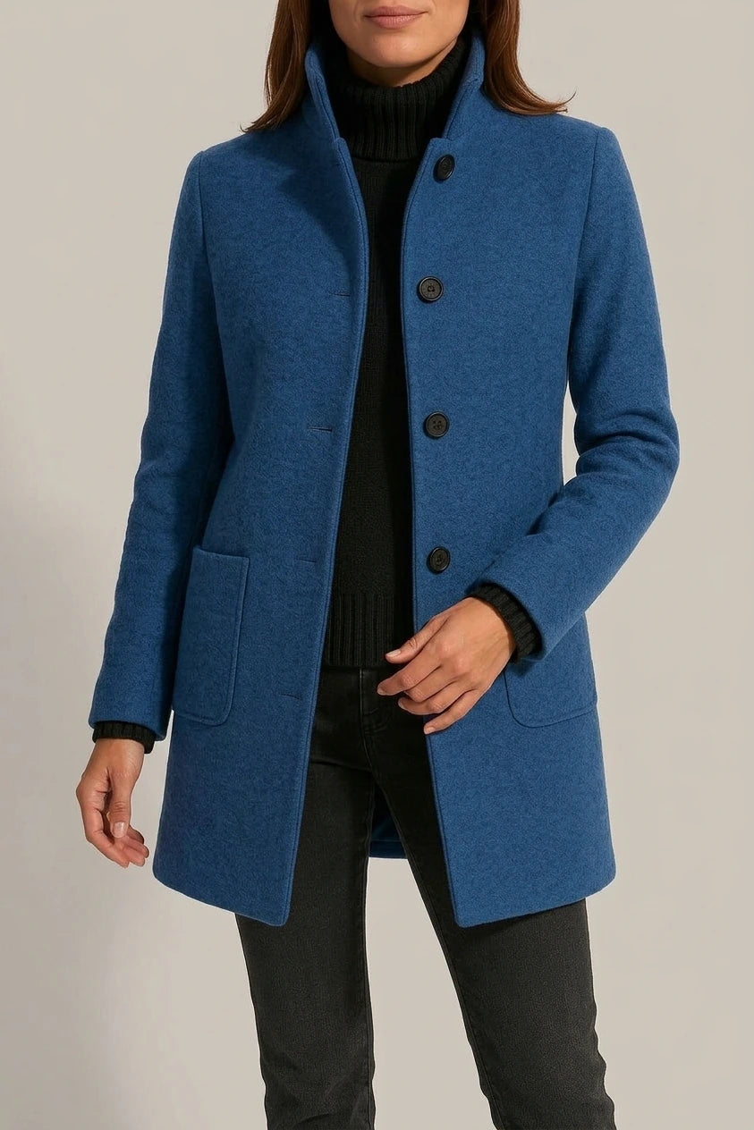 Modern women's wool coat – Isabella — variant_front