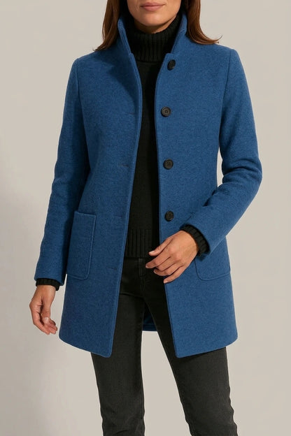 Modern women's wool coat – Isabella — variant_front