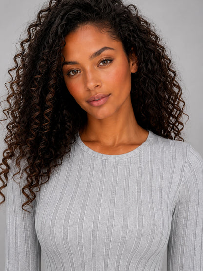 Women’s Ribbed Knit Maxi Dress – Long Sleeve Bodycon Style — gallery_04.webp
