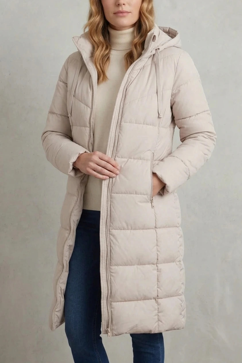 Langley – Warm Women’s Longline Puffer Jacket — variant_front