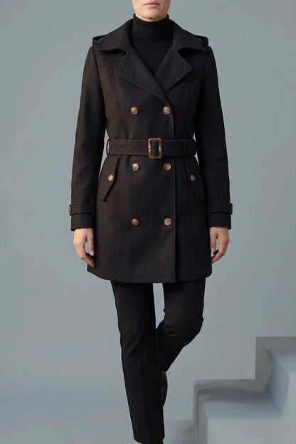Solivane – Tailored elegance – Hooded trench coat — variant_front