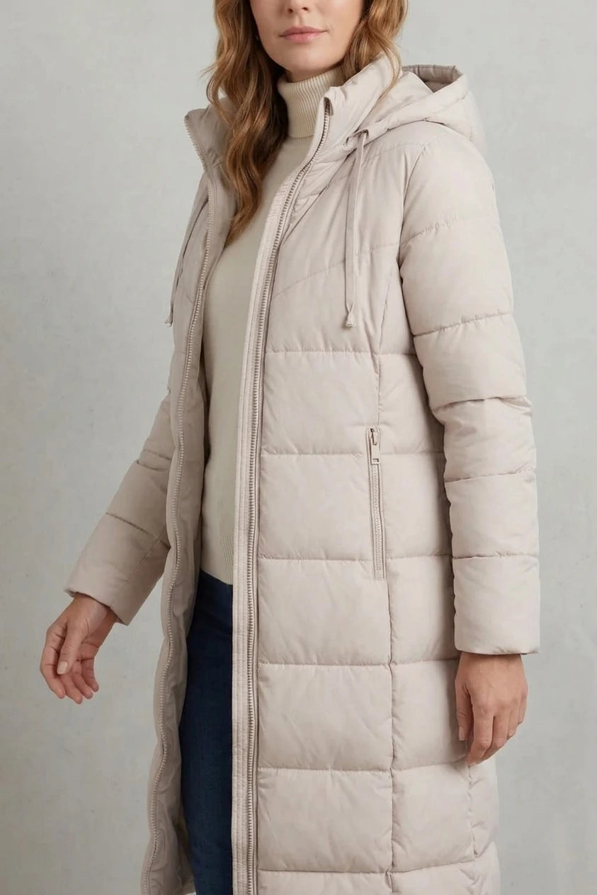 Langley – Warm Women’s Longline Puffer Jacket — variant_front