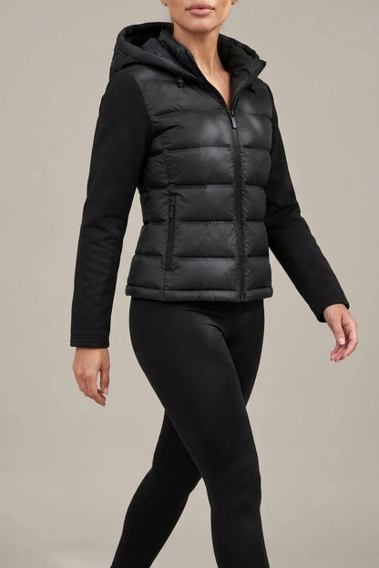 Women’s Hooded Puffer Jacket – Quilted Zip Up Winter Coat — variant_front