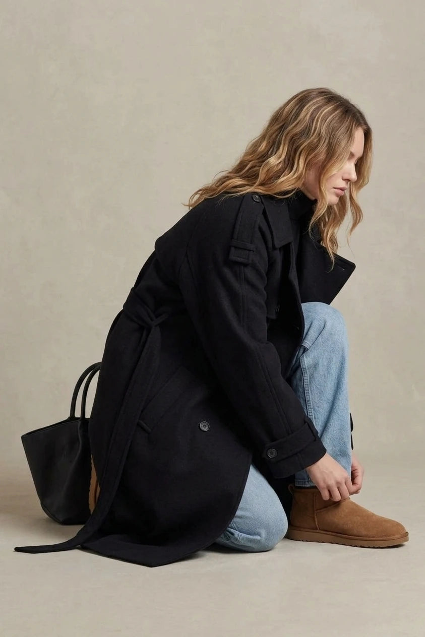 Noirvaine – Oversized silhouette – Wool trench coat — variant_front