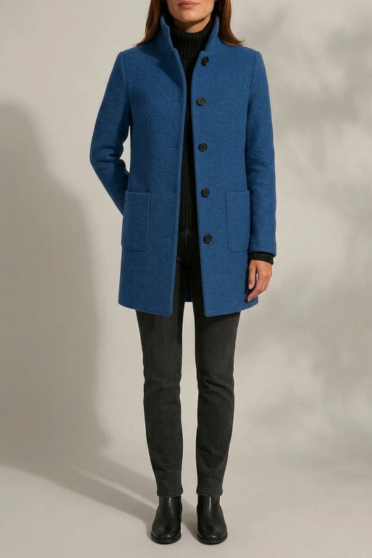 Modern women's wool coat – Isabella — variant_front