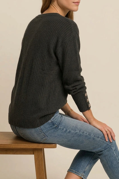 Relaxed-Fit Knit Sweater - Charlotta — variant_front