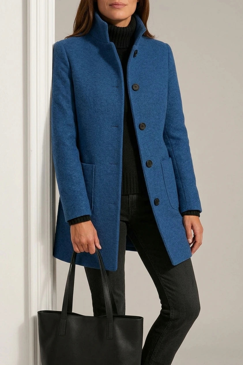 Modern women's wool coat – Isabella — variant_front
