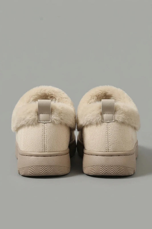 Autumn Winter Women's Plush Slippers / New Fashion Trendy Indoor Outdoor Wear / Universal Color Thick Sole Elegant Versatile / Warm Comfortable Home Essential, Women Shoes — variant_front