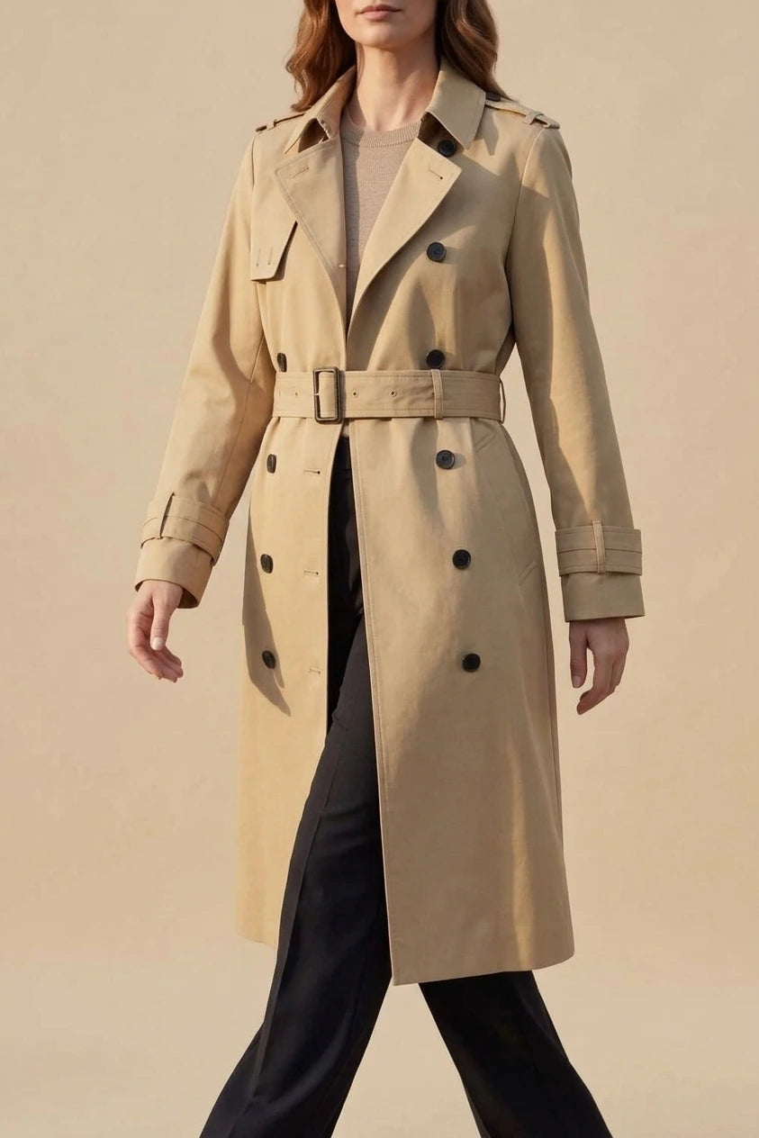 Sorellia – Classic cut – Double-breasted trench coat — variant_front