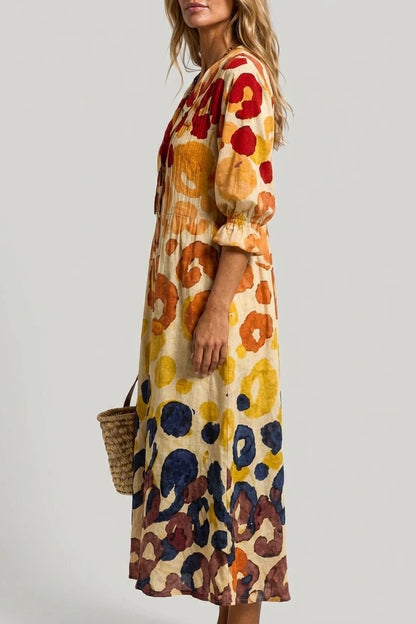 Women’s Printed Shirt Dress – Relaxed Flattering Fit — variant_front