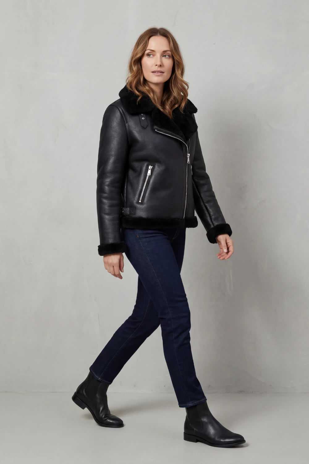 Noirellé – Asymmetric zip – Shearling biker jacket — gallery_03.webp