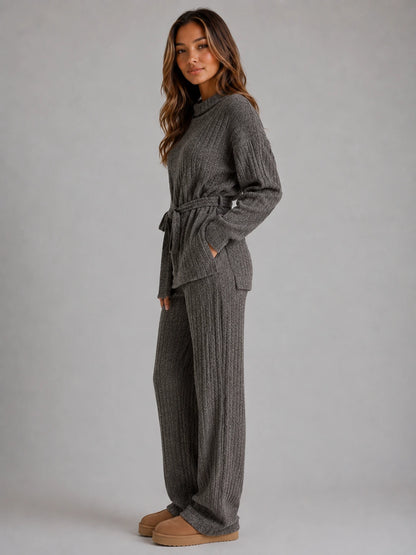 Women’s Knitted Two-Piece Set – Roll Neck Jumper & Wide Leg Trousers Outfit — gallery_03.webp