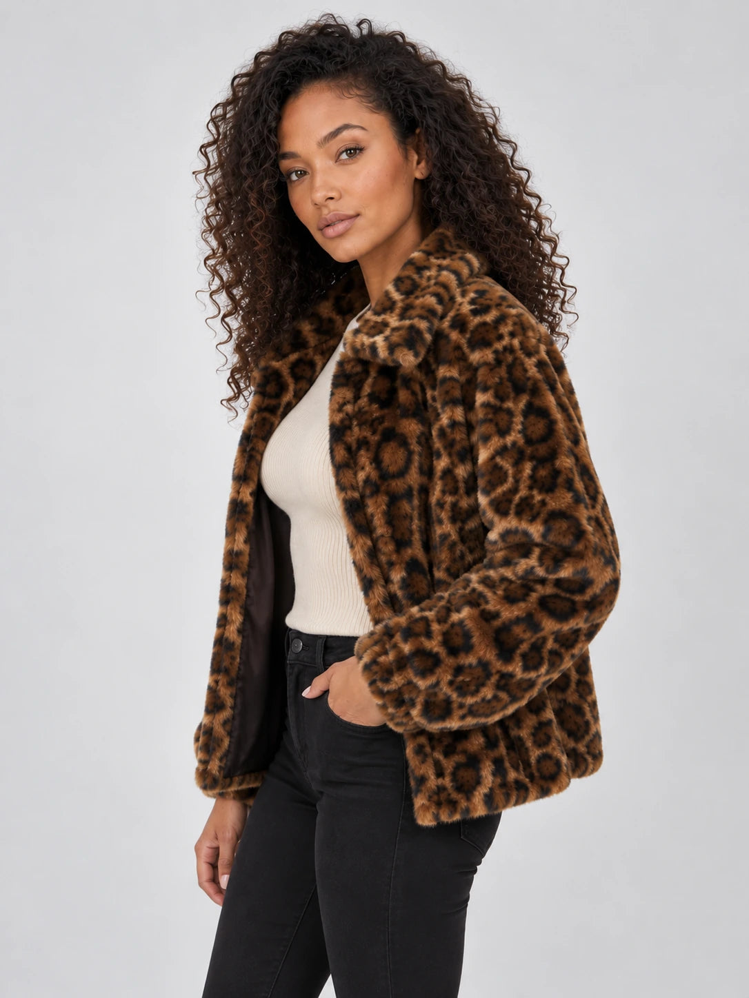 Women’s Leopard Print Faux Fur Jacket – Soft Plush Winter Coat — gallery_03.webp
