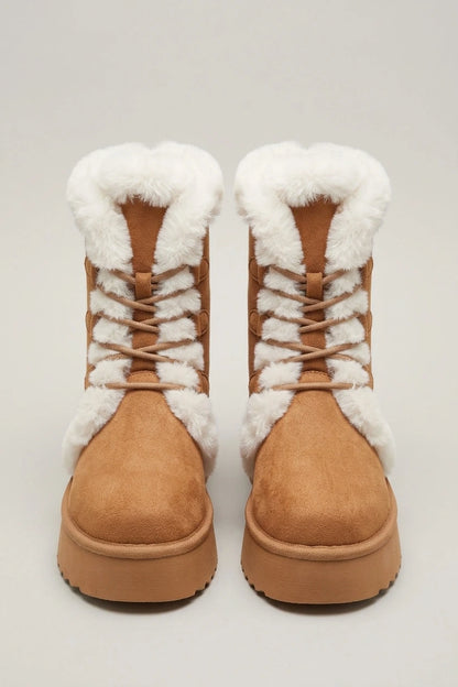 Women's Retro Mid-Calf Snow Boots – Wintrelle — variant_front