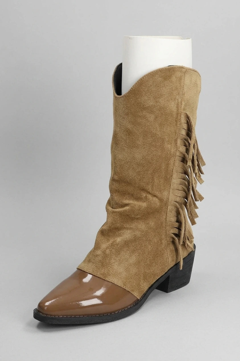 Women's Tassel Western Cowboy Boots – Winifred — variant_front