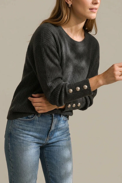 Relaxed-Fit Knit Sweater - Charlotta — variant_front