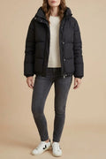 Puffer jacket with quilted warmth, hooded everyday coat