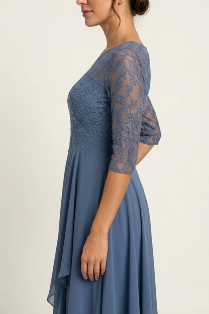 Women's Embroidered Lace Midi Dress | Wedding Guest — variant_front