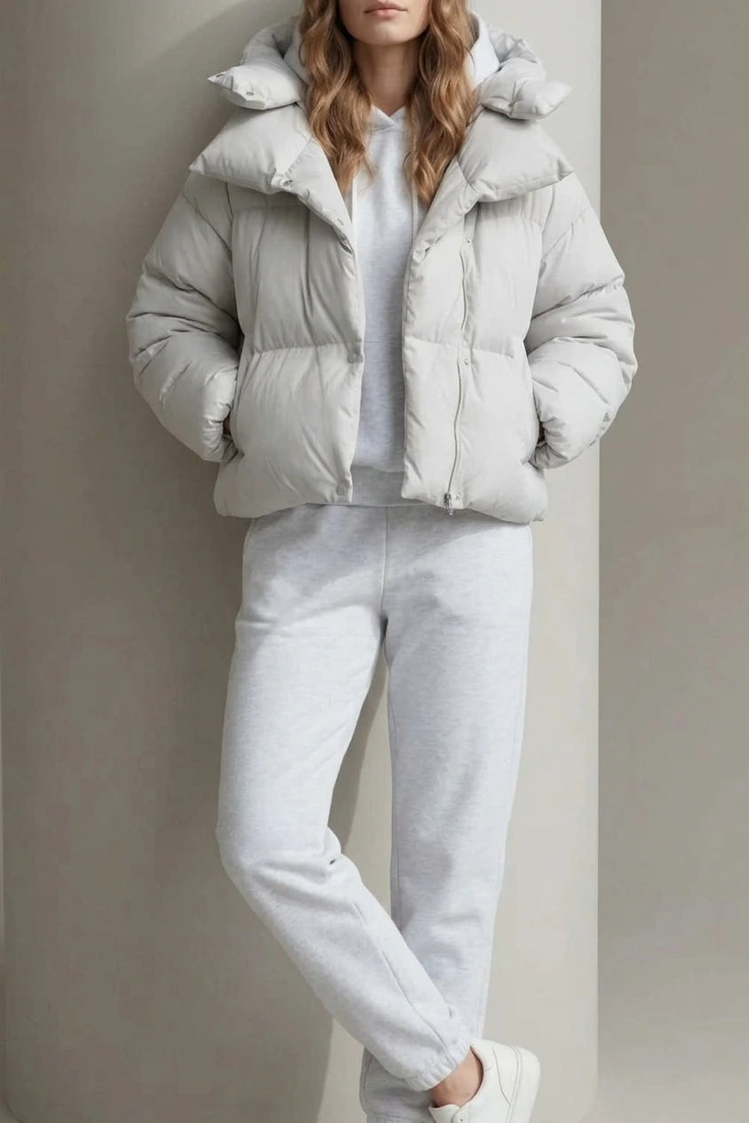Elvéra – Cloud padded – Cropped puffer jacket — variant_front