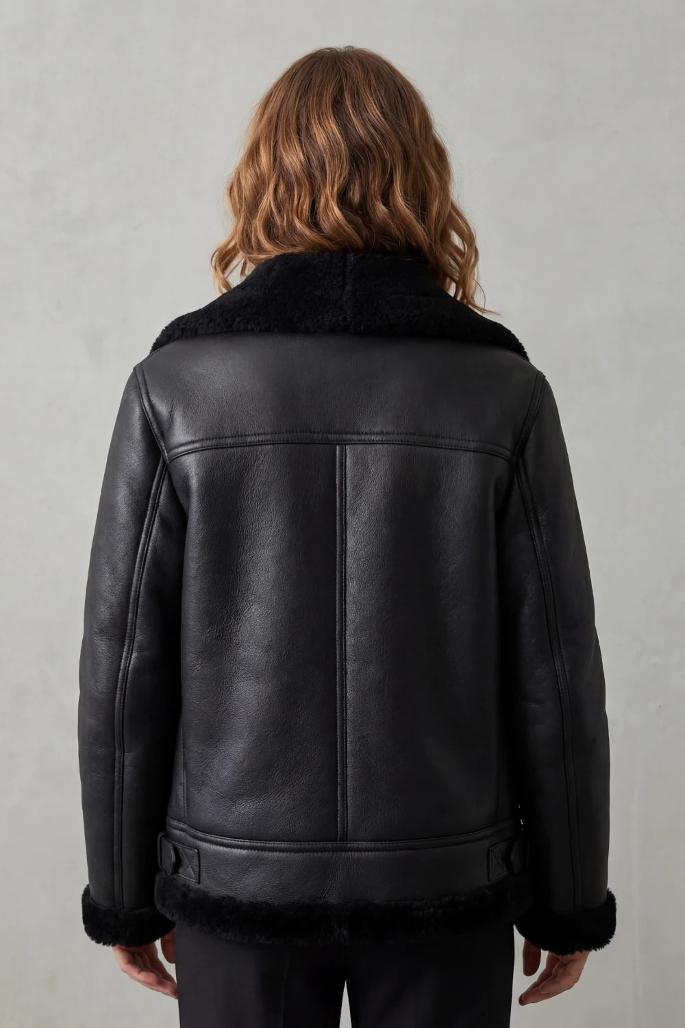 Noirellé – Asymmetric zip – Shearling biker jacket — gallery_04.webp