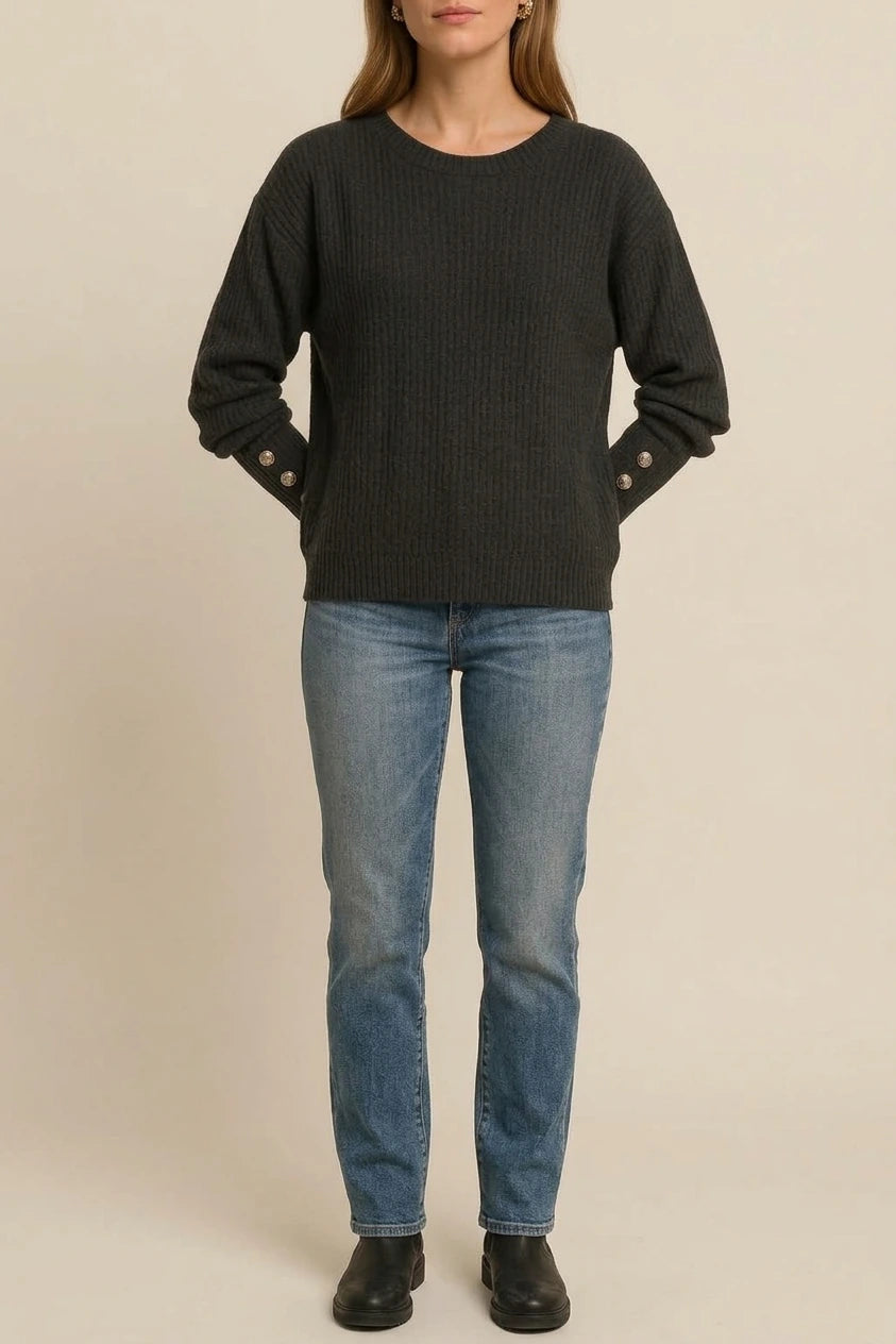 Relaxed-Fit Knit Sweater - Charlotta — variant_front