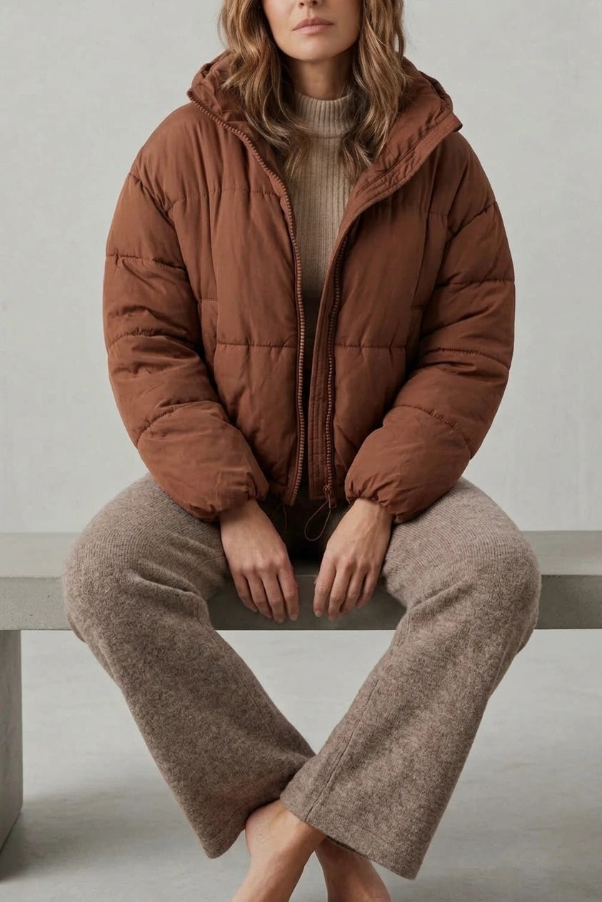 Savillonne – Quilted comfort – Cropped puffer jacket — variant_front