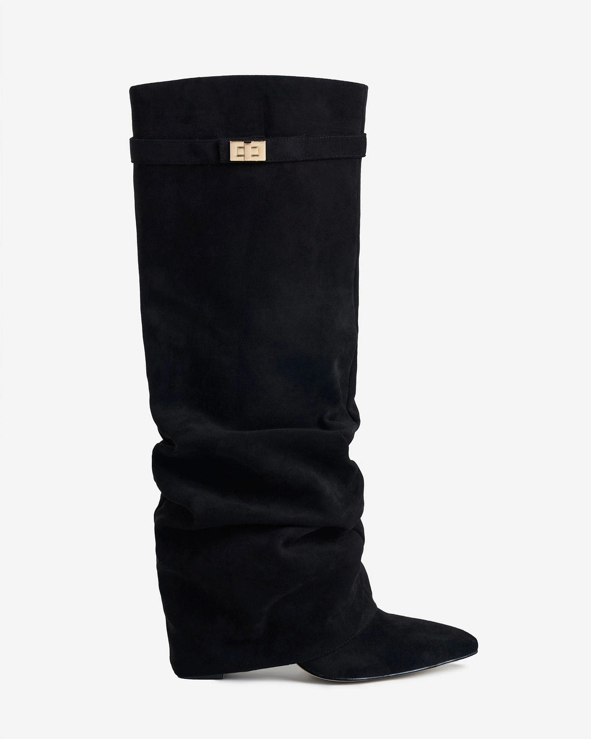 Black Knee High Boots Hidden Heel Design — gallery_01.webp