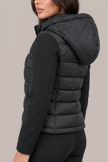 Women’s Hooded Puffer Jacket – Quilted Zip Up Winter Coat — variant_front