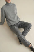 Elegant Jumper Oversized Roll-Neck, Relaxed Fit Knit Jumper