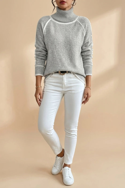 Women's Turtleneck Jumper with Long Sleeves — variant_front