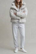 Cloud Padded Cropped Puffer Jacket - Women's Hooded Coat