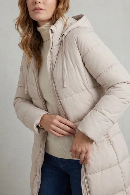Langley – Warm Women’s Longline Puffer Jacket — variant_front
