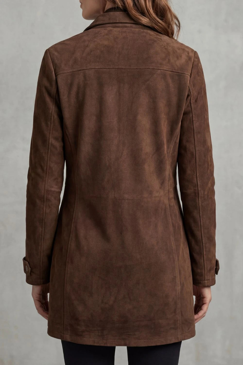 Bellavue – Tailored suede finish – Longline coat — gallery_04.webp