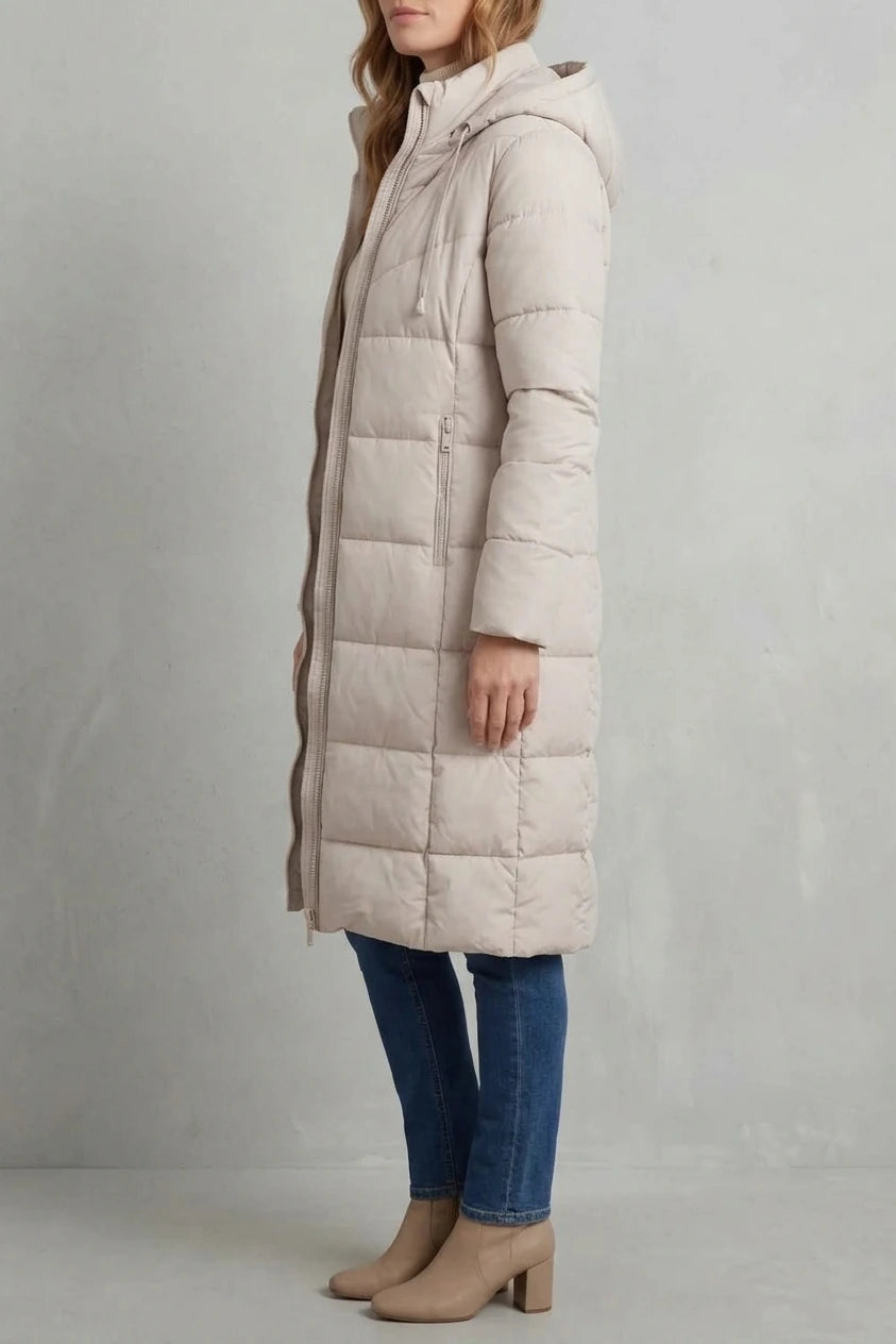 Langley – Warm Women’s Longline Puffer Jacket — variant_front