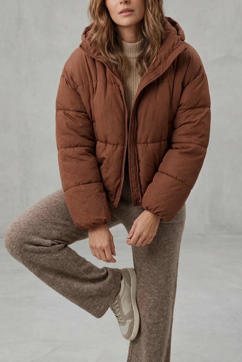 Savillonne – Quilted comfort – Cropped puffer jacket — variant_front