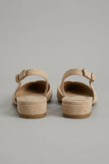 Pointed Slingback Flats V-Cut Adjustable Strap Low-heel Everyday