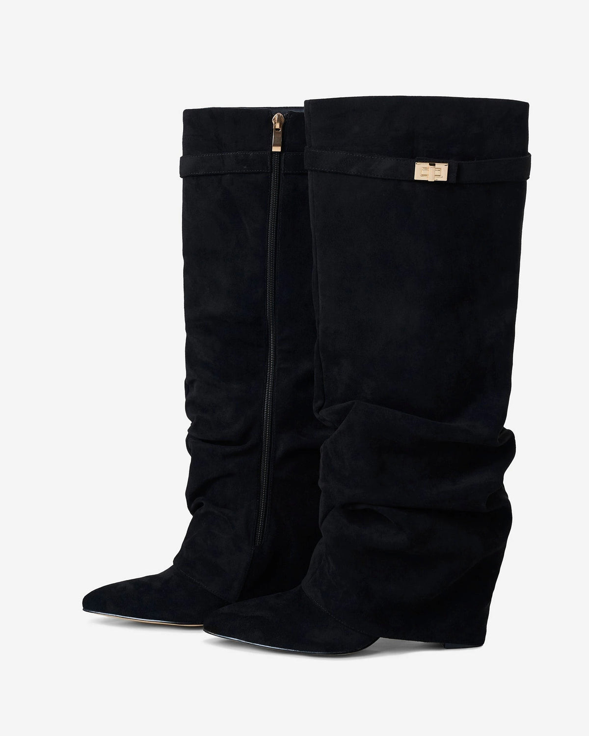 Black Knee High Boots Hidden Heel Design — gallery_02.webp