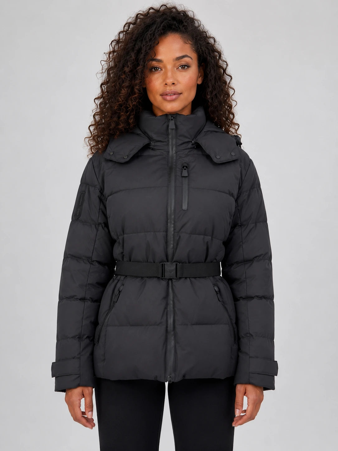 Women’s Belted Hooded Puffer Jacket – Warm Padded Winter Coat — gallery_01.webp